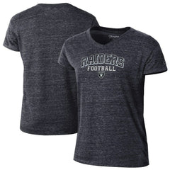 Las Vegas Raiders Women's Triumph Tri-Blend V-Neck T-Shirt | NFL Online