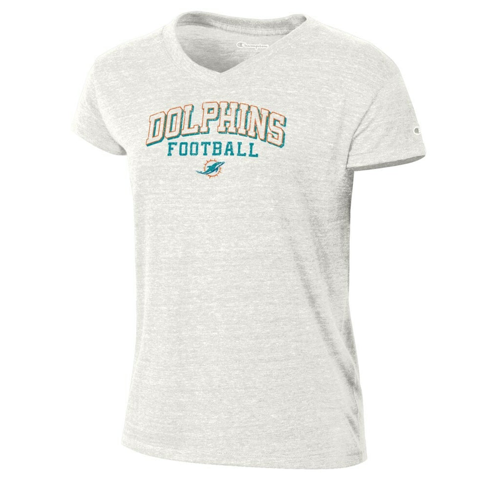 Miami Dolphins Women's Triumph Tri-Blend V-Neck T-Shirt | NFL US