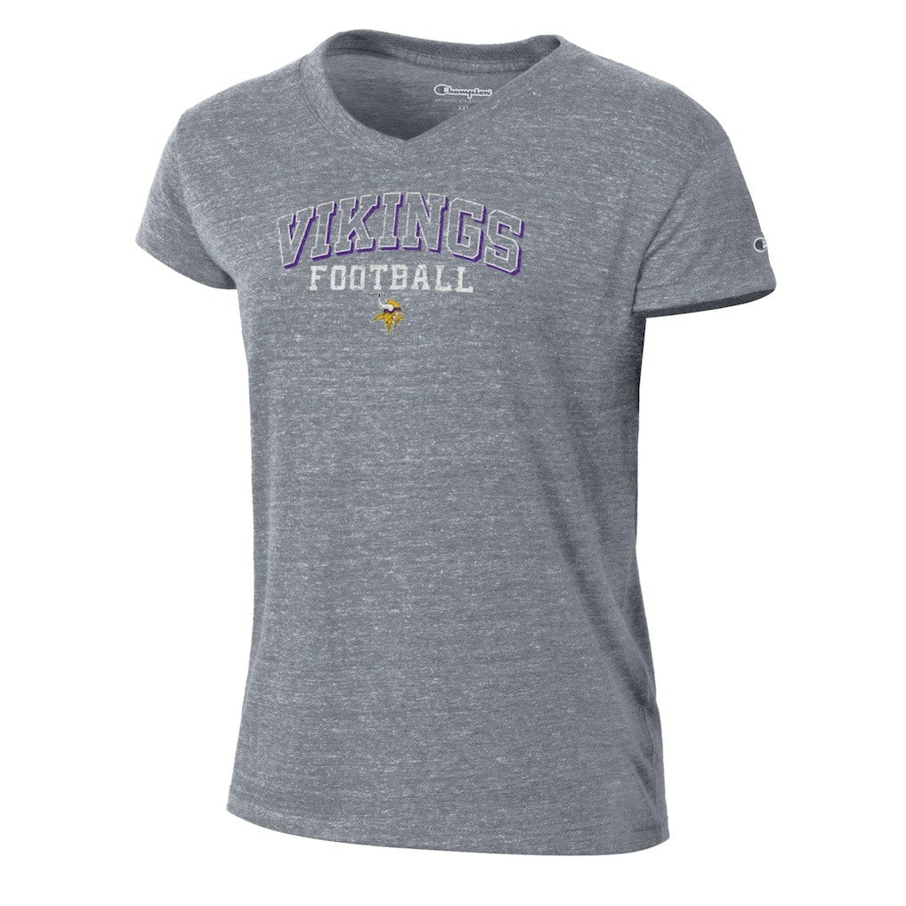 Minnesota Vikings Women's Triumph Tri-Blend V-Neck T-Shirt | NFL US