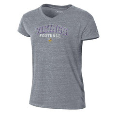 Minnesota Vikings Women's Triumph Tri-Blend V-Neck T-Shirt | NFL US