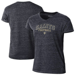 New Orleans Saints Women's Triumph Tri-Blend V-Neck T-Shirt | NFL Outlet