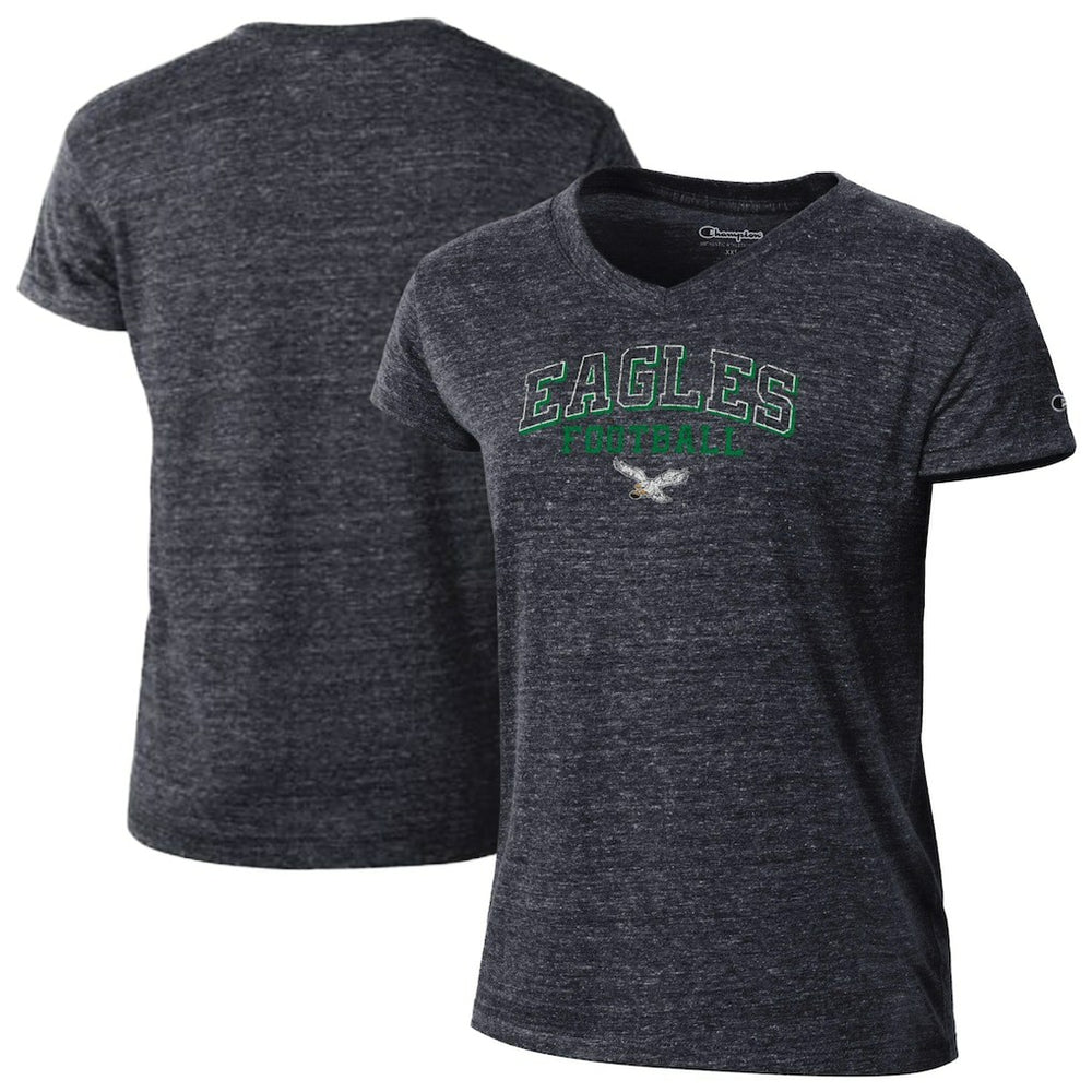 Philadelphia Eagles Women's Triumph Tri-Blend V-Neck T-Shirt | NFL New