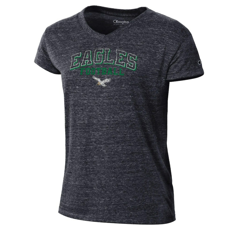Philadelphia Eagles Women's Triumph Tri-Blend V-Neck T-Shirt | NFL New