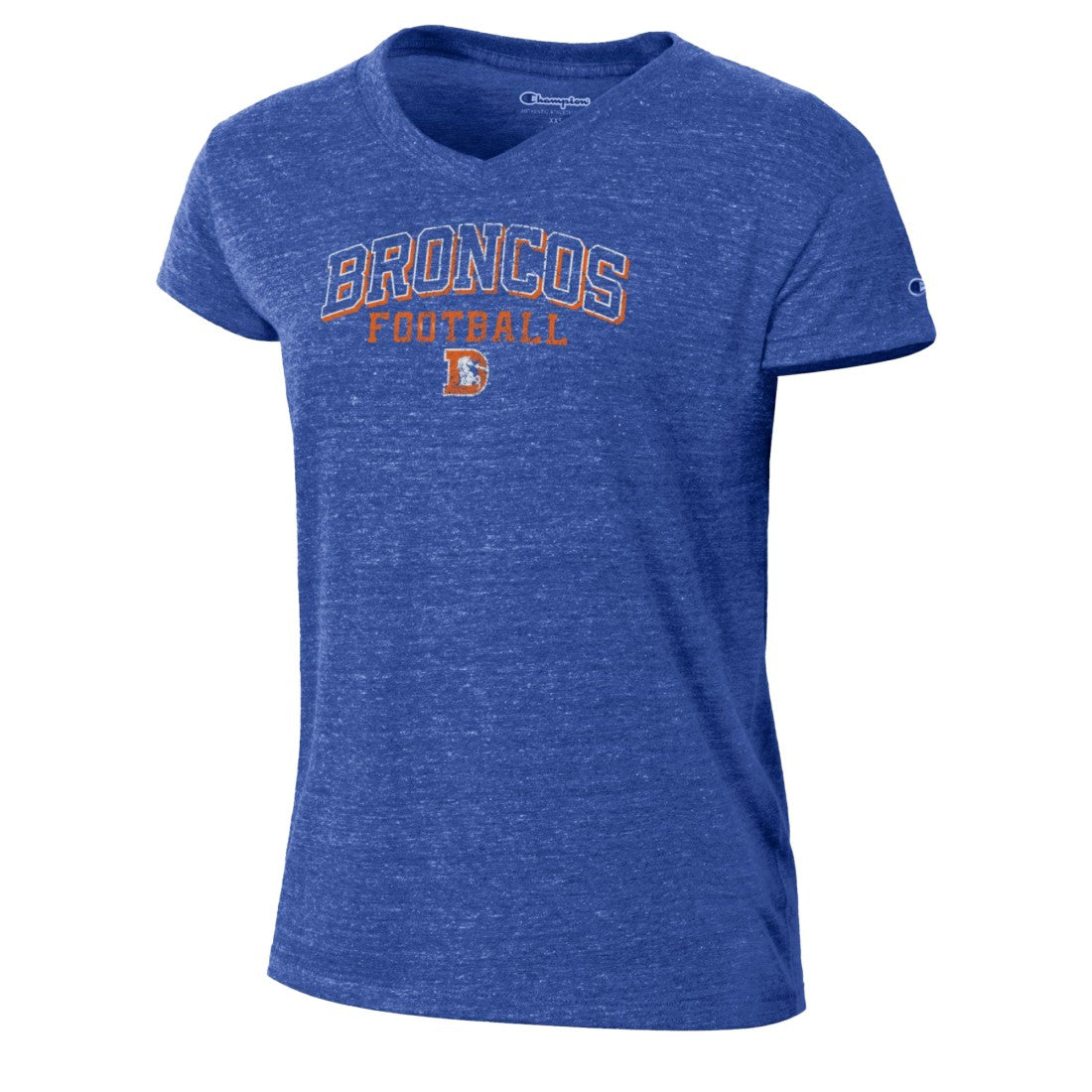 Denver Broncos Women's Triumph Tri-Blend V-Neck T-Shirt | NFL Hot