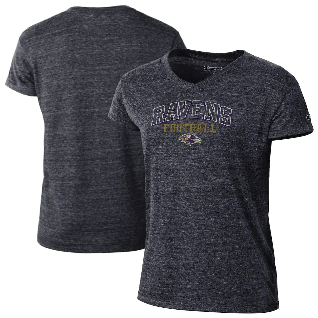 Baltimore Ravens Women's Triumph Tri-Blend V-Neck T-Shirt | NFL US