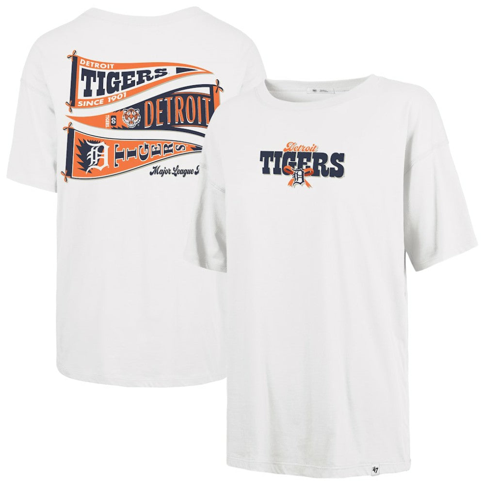 Detroit Tigers '47 Women's Bow & Banner Sadie T-Shirt - MLB T-shirts