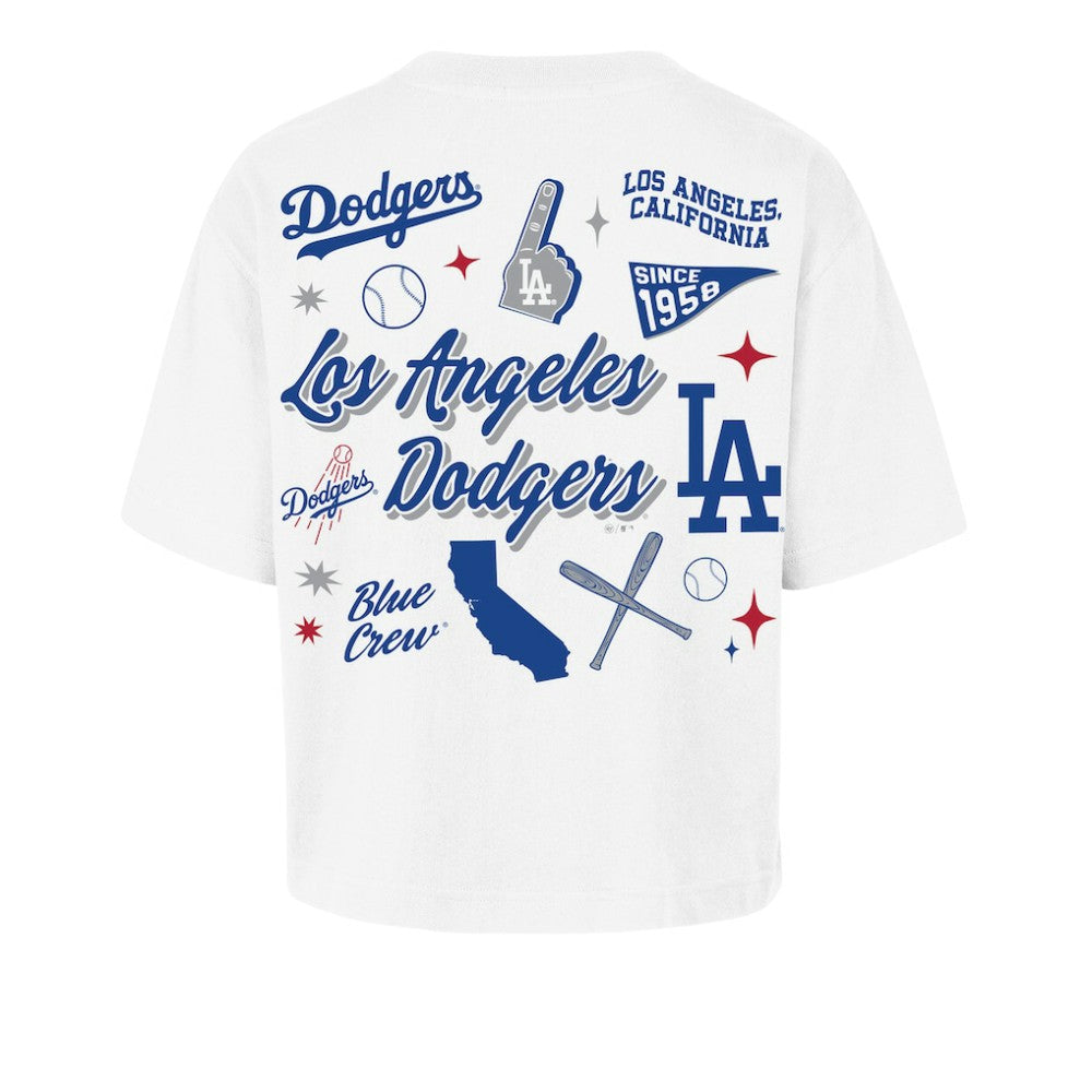 Los Angeles Dodgers '47 Women's Collage Script Reed City T-Shirt - MLB T-shirts