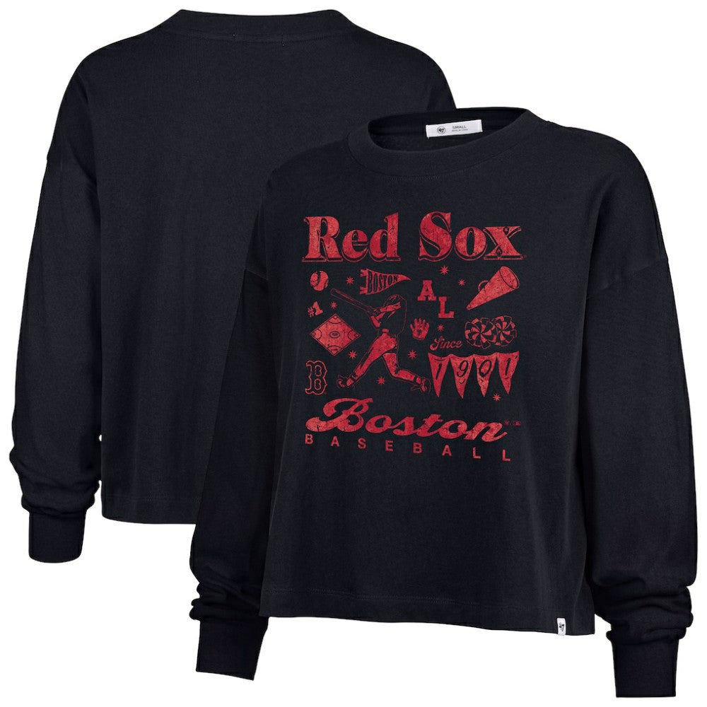 Boston Red Sox '47 Women's Team Collage Sydney Long Sleeve T-Shirt - MLB T-shirts