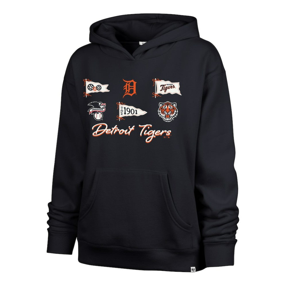 Detroit Tigers '47 Women's Bow & Banners Naomi Hoodie - MLB Hoodies