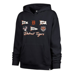 Detroit Tigers '47 Women's Bow & Banners Naomi Hoodie - MLB Hoodies