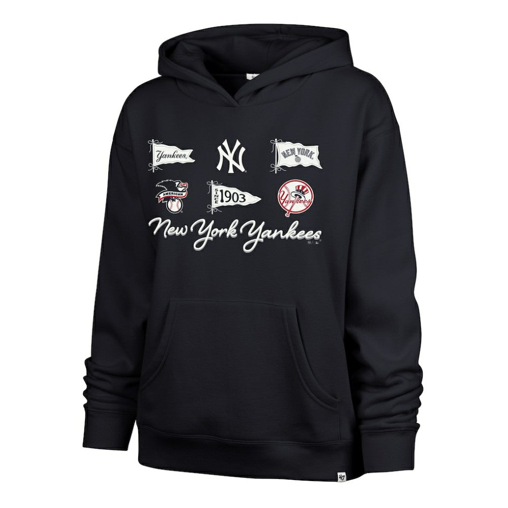 New York Yankees '47 Women's Bow & Banners Naomi Hoodie - MLB Hoodies