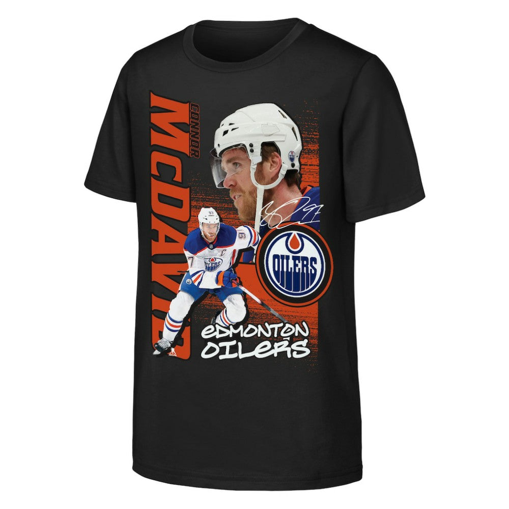 Connor McDavid Edmonton Oilers Outerstuff Youth Playmaker T-Shirt -  NHL T-shirts
