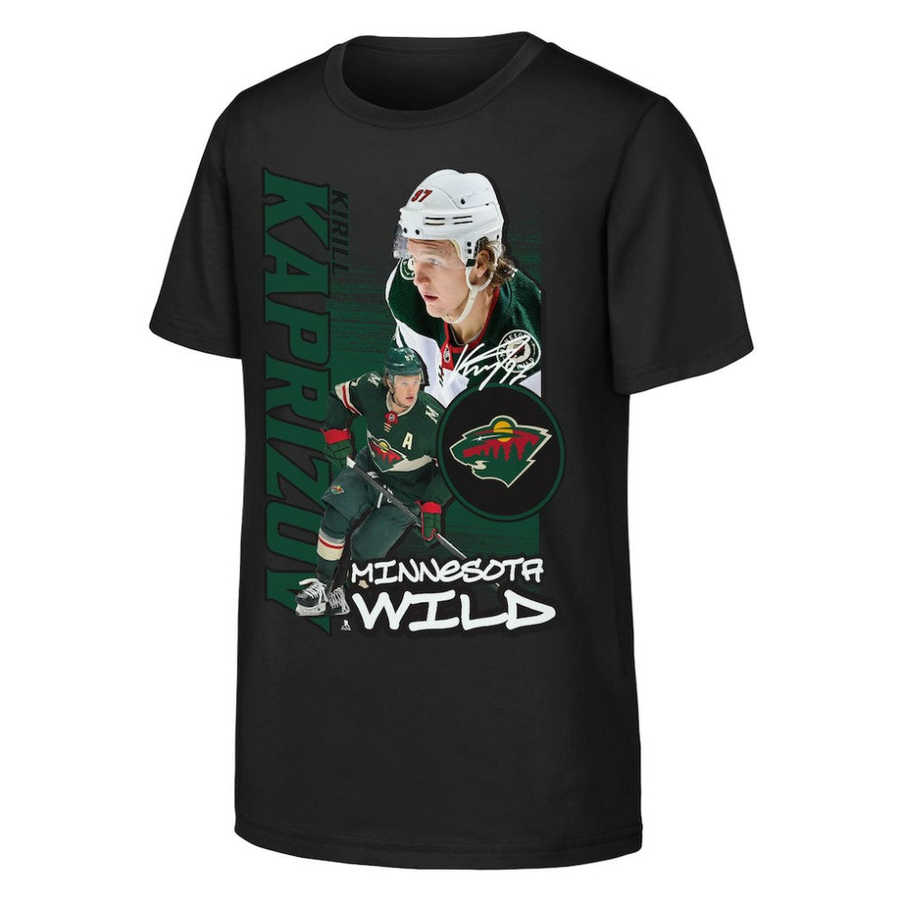 Kirill Kaprizov Minnesota Wild Outerstuff Youth Playmaker T-Shirt -  NHL T-shirts