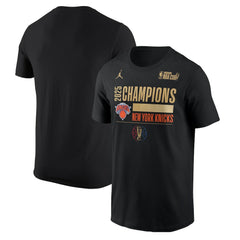Black New York Knicks Jordan Brand 2025 NBA Cup Champions Locker Room T-Shirt | NBA