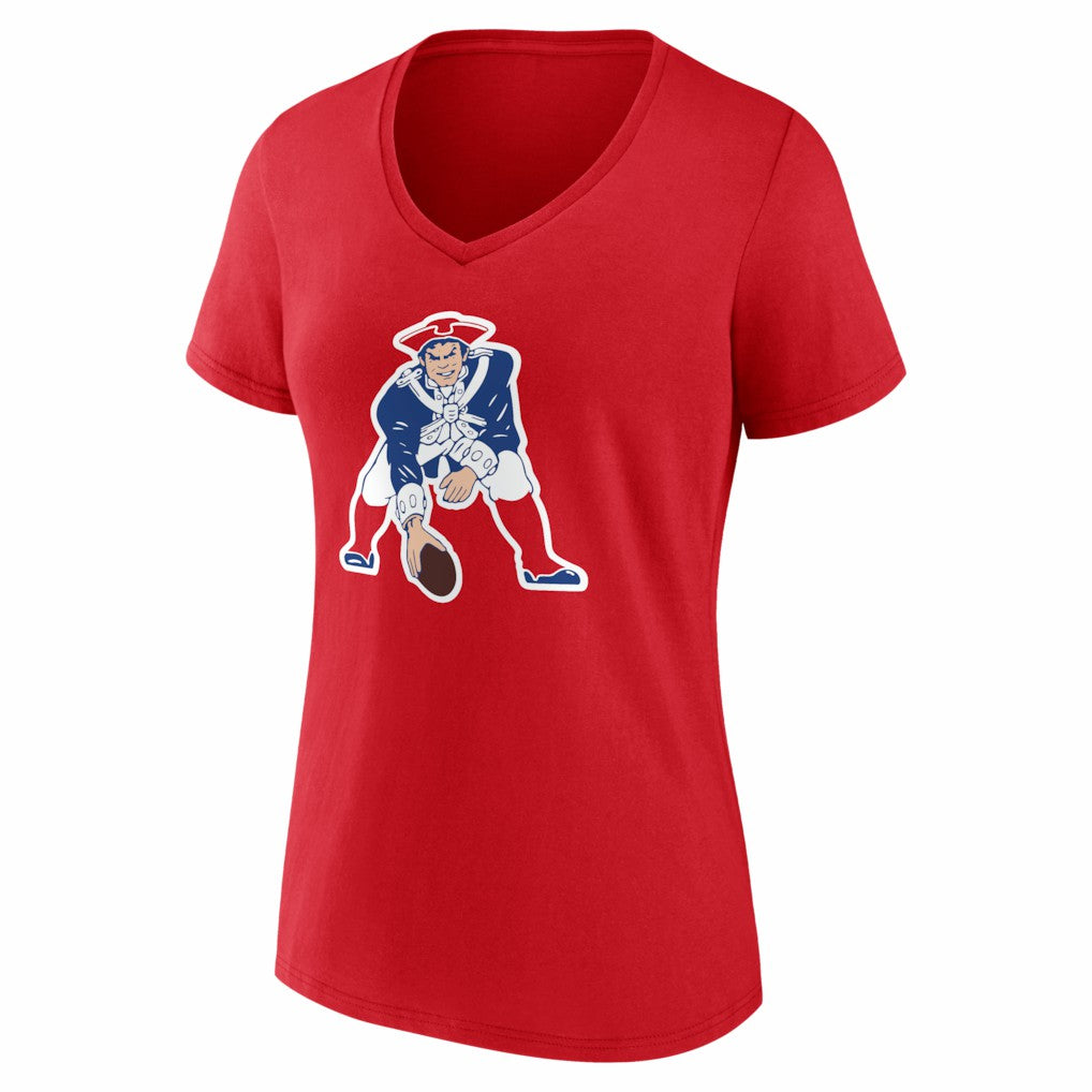 New England Patriots Drake Maye  Women's Nickname V-Neck T-Shirt | NFL Outlet