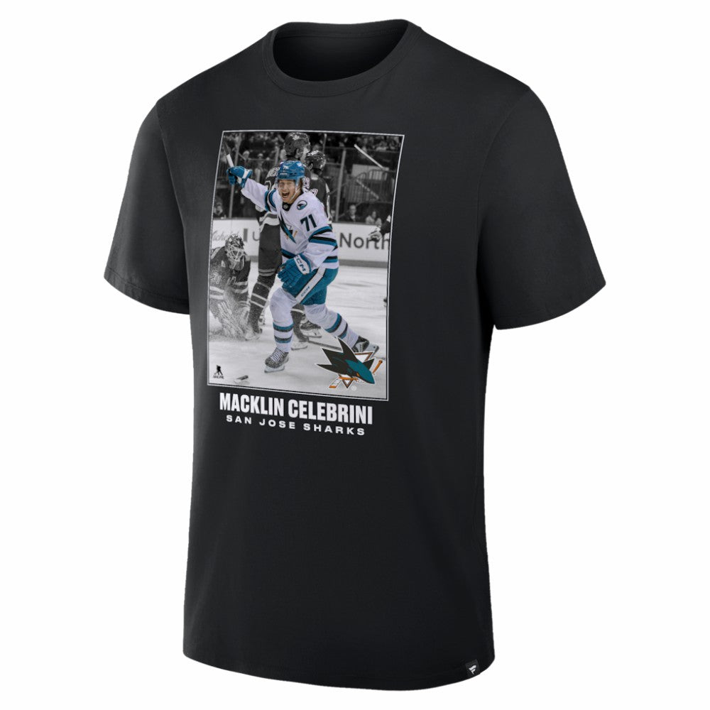 Macklin Celebrini San Jose Sharks NHL Moments Legacy T-Shirt -  NHL T-shirts