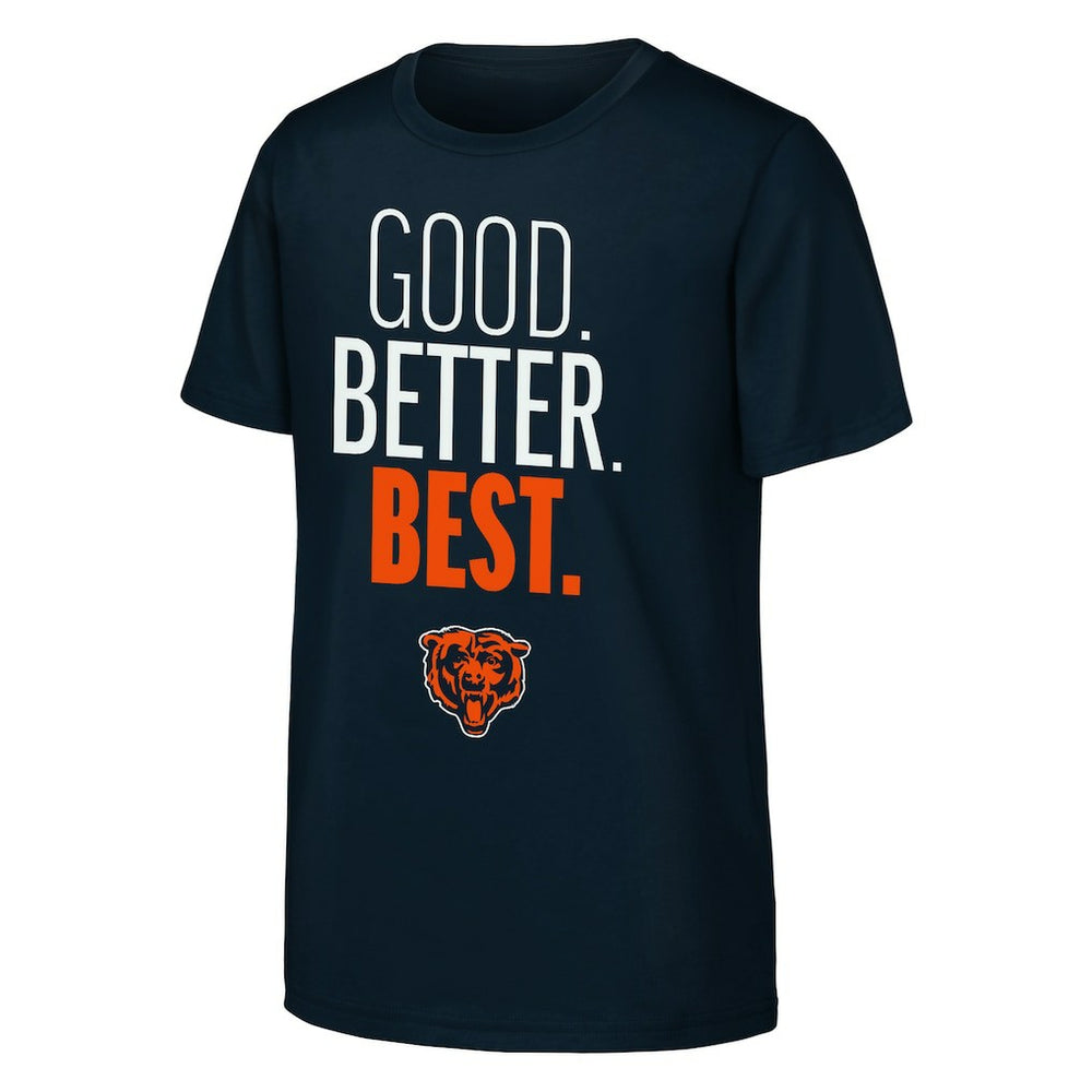 Chicago Bears Outerstuff Youth Good. Better. Best. T-Shirt | NFL New
