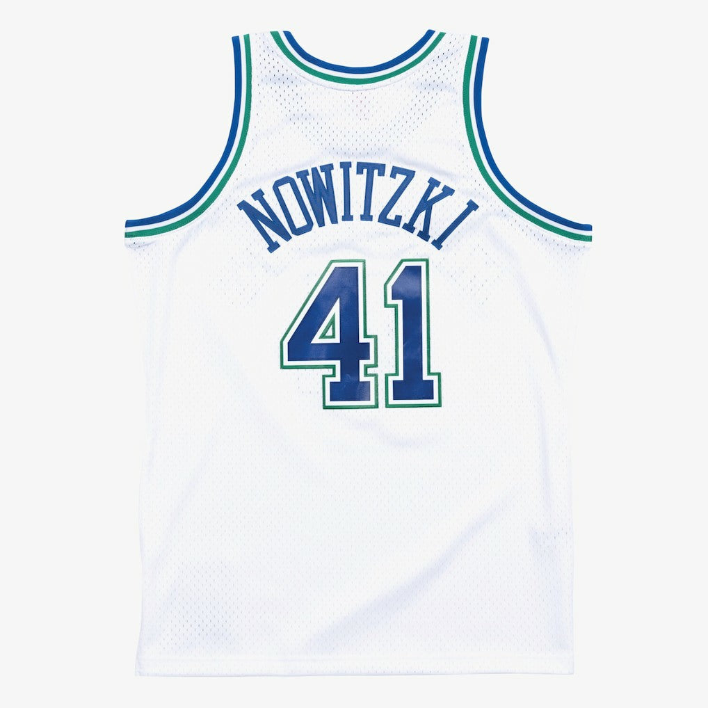 White Dirk Nowitzki Dallas Mavericks 1998-99 Hardwood Classics Swingman Jersey sale | NBA
