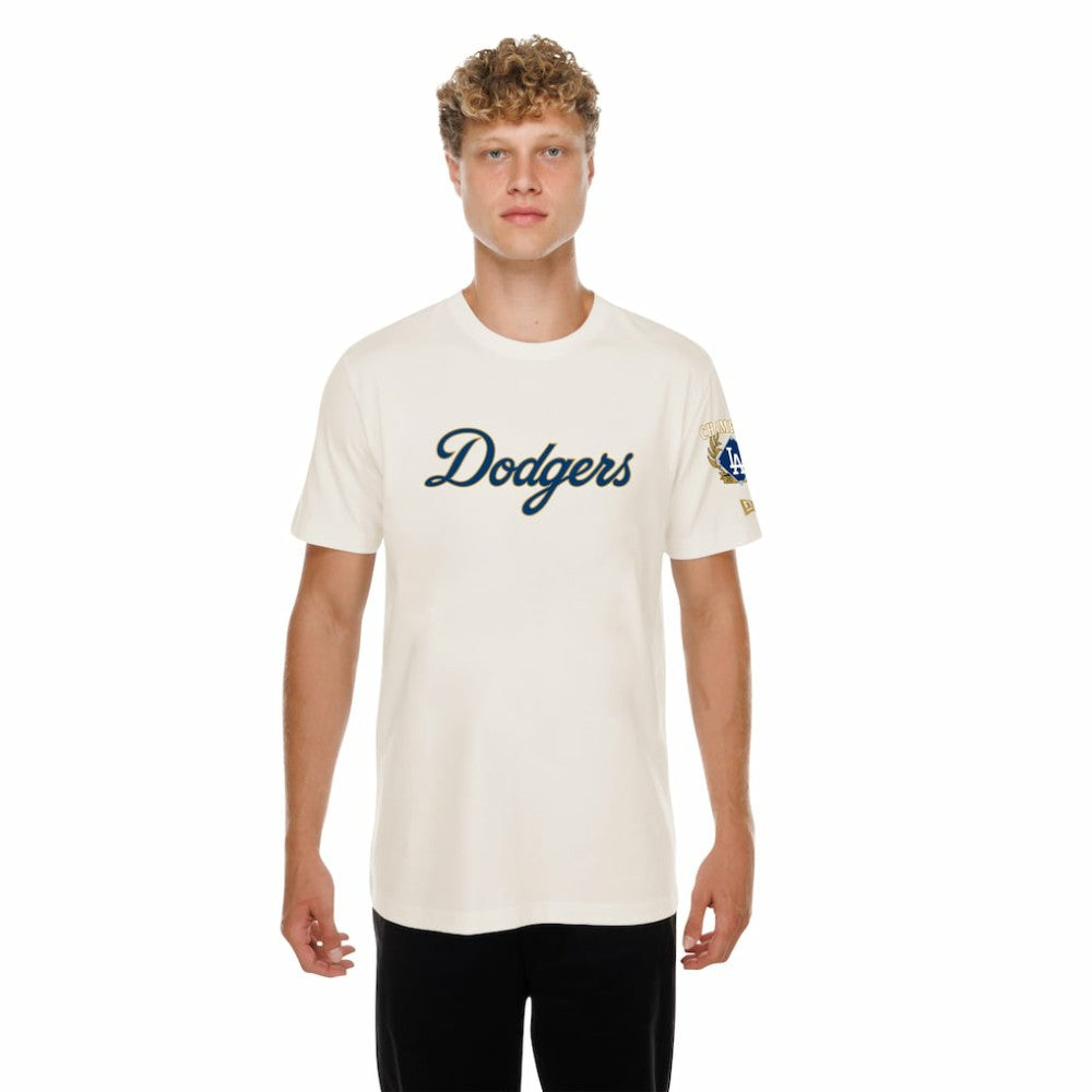 Los Angeles Dodgers New Era 2026 Gold Collection Logo & Patch T-Shirt - MLB T-shirts