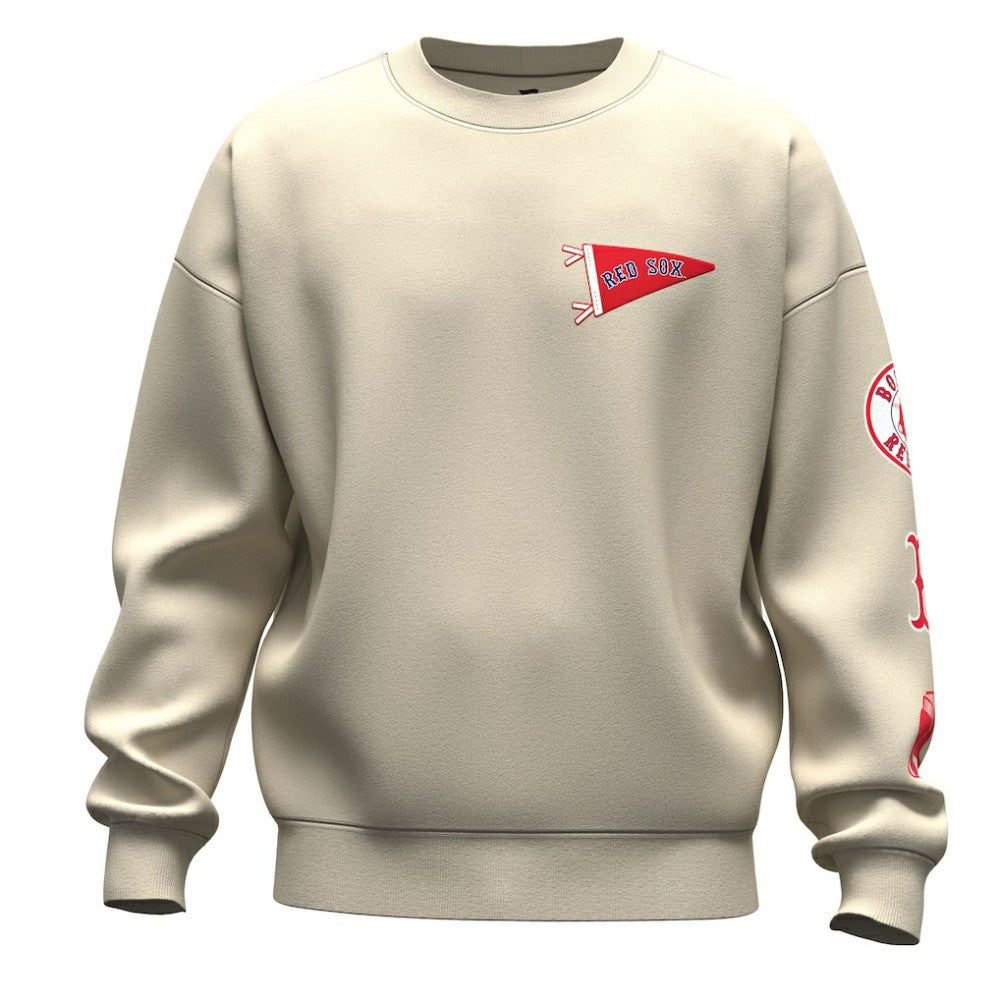 Boston Red Sox Fanatics Unisex Spirit Jersey Fleece Crewneck Pennant Sweatshirt - MLB Jerseys
