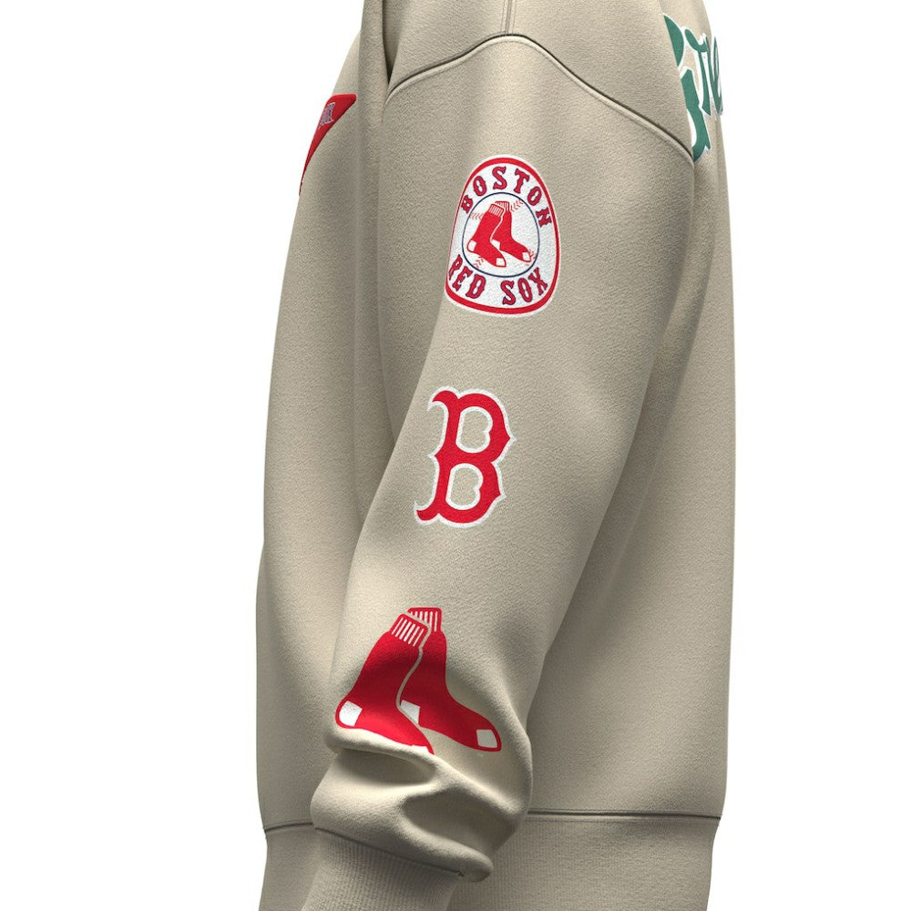 Boston Red Sox Fanatics Unisex Spirit Jersey Fleece Crewneck Pennant Sweatshirt - MLB Jerseys
