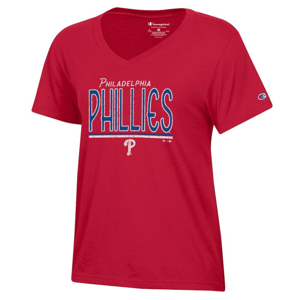 Philadelphia Phillies Champion Women's Core V-Neck T-Shirt - MLB T-shirts