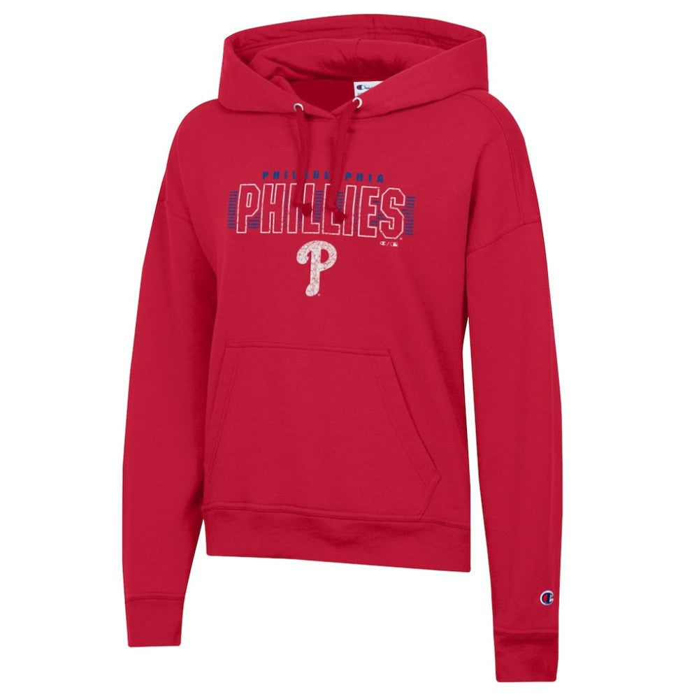 Philadelphia Phillies Champion Women's Distressed Powerblend Hoodie - MLB Hoodies