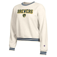 Milwaukee Brewers Champion Women's Reverse Weave Sweatshirt - MLB Sweatshirts