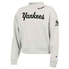 New York Yankees Champion Women's Triumph Tri-Blend Sweatshirt - MLB Sweatshirts