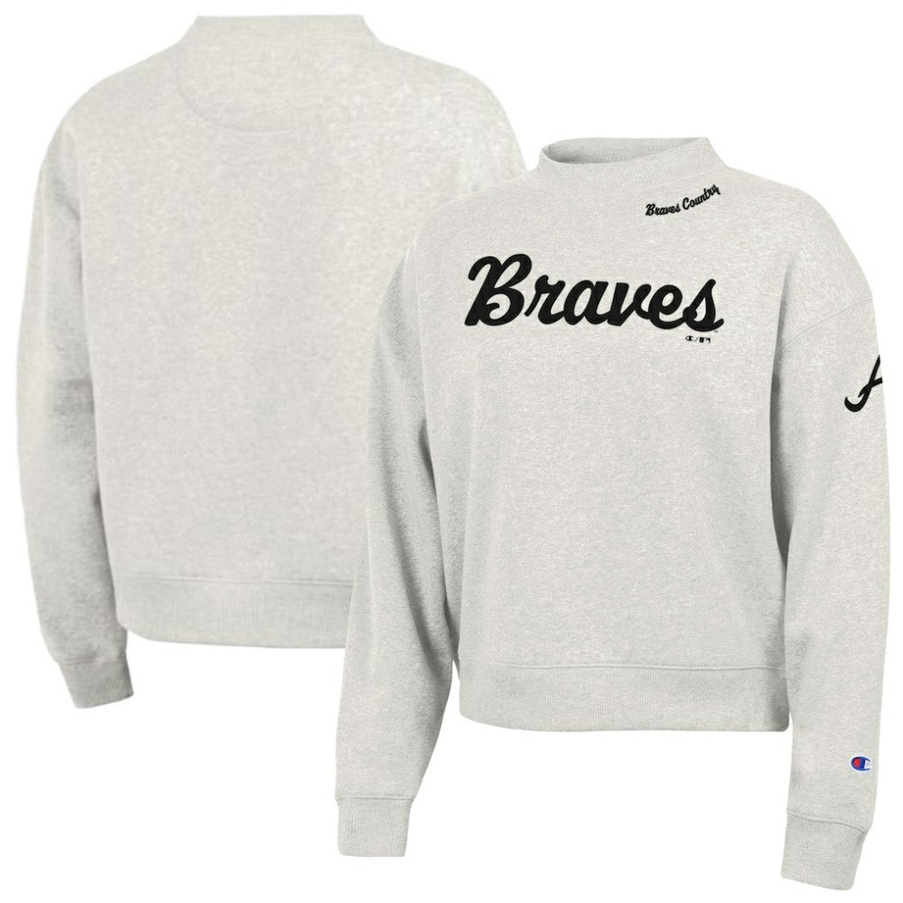 Atlanta Braves Champion Women's Triumph Tri-Blend Sweatshirt - MLB Sweatshirts