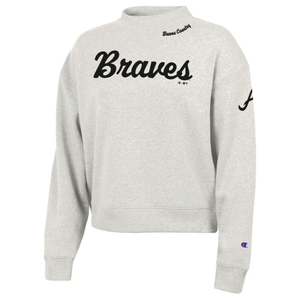 Atlanta Braves Champion Women's Triumph Tri-Blend Sweatshirt - MLB Sweatshirts