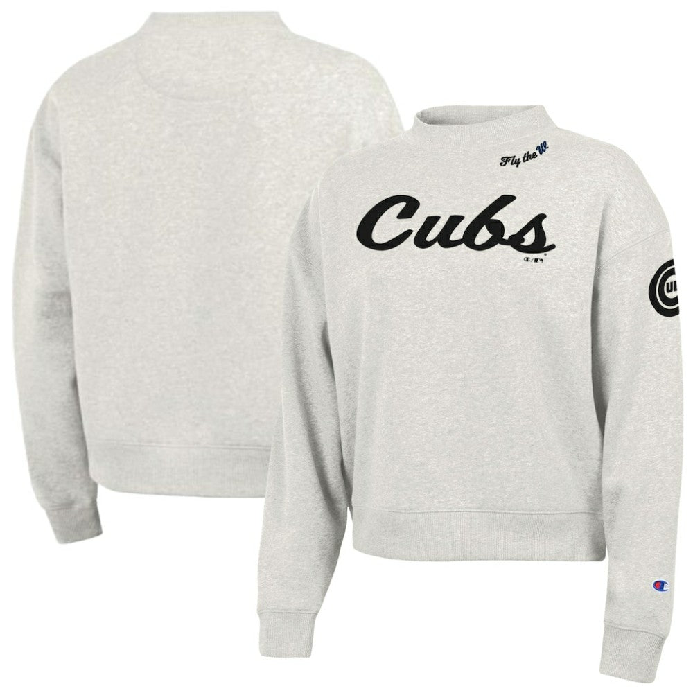 Chicago Cubs Champion Women's Triumph Tri-Blend Sweatshirt - MLB Sweatshirts