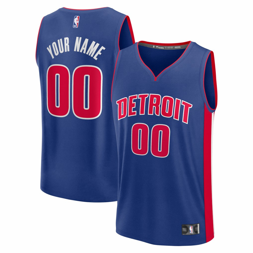 Blue Detroit Pistons Fastbreak Custom Jersey sale | NBA