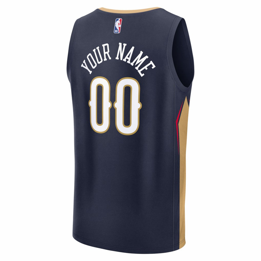 Navy New Orleans Pelicans Fastbreak Custom Jersey | NBA