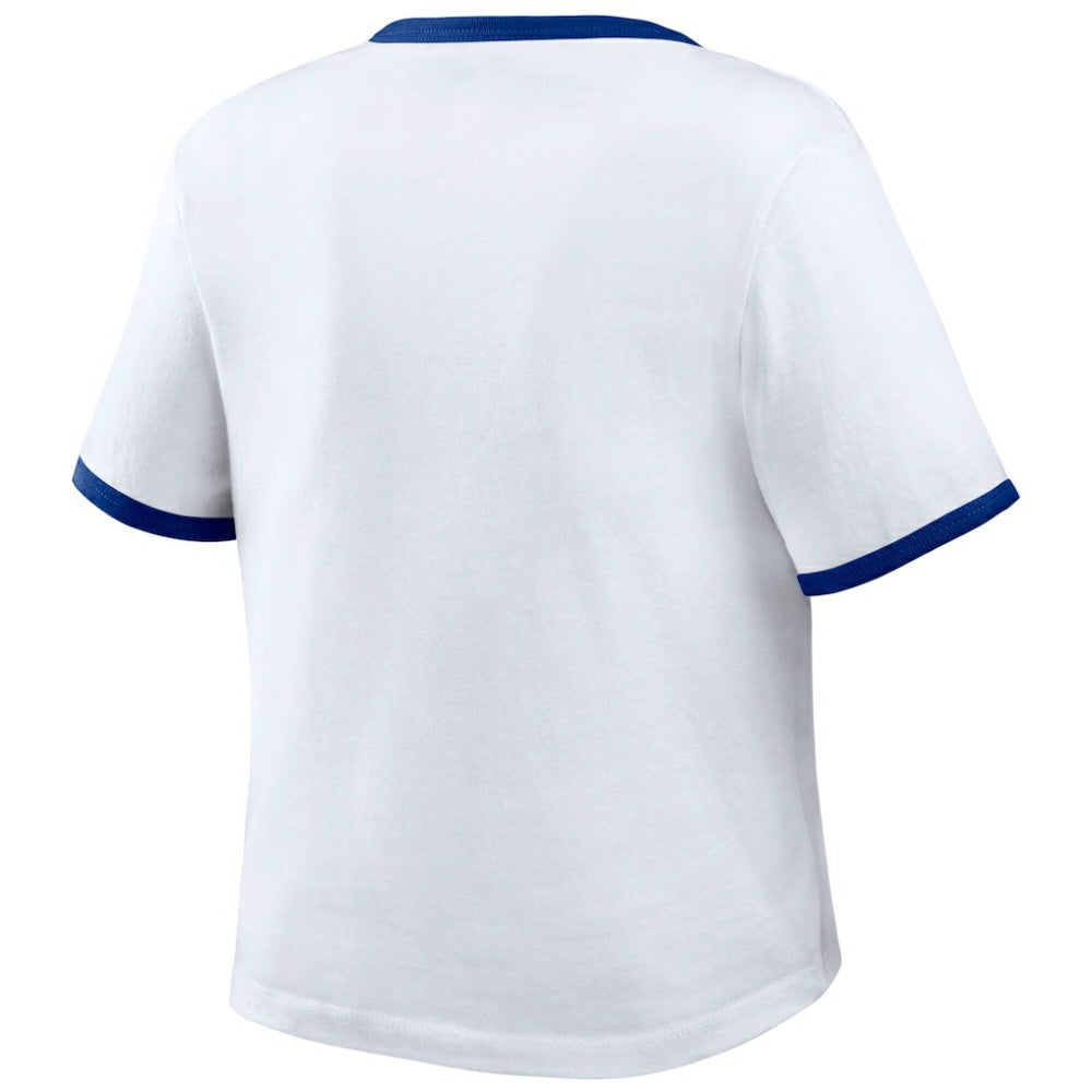 Los Angeles Dodgers WEAR by Erin Andrews Women's Ringer Baby T-Shirt - MLB T-shirts