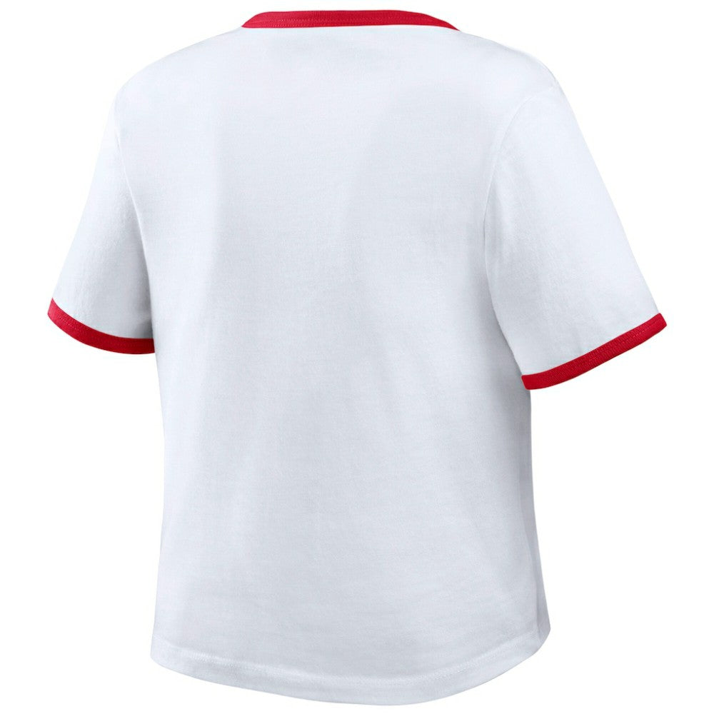 Philadelphia Phillies WEAR by Erin Andrews Women's Ringer Baby T-Shirt - MLB T-shirts
