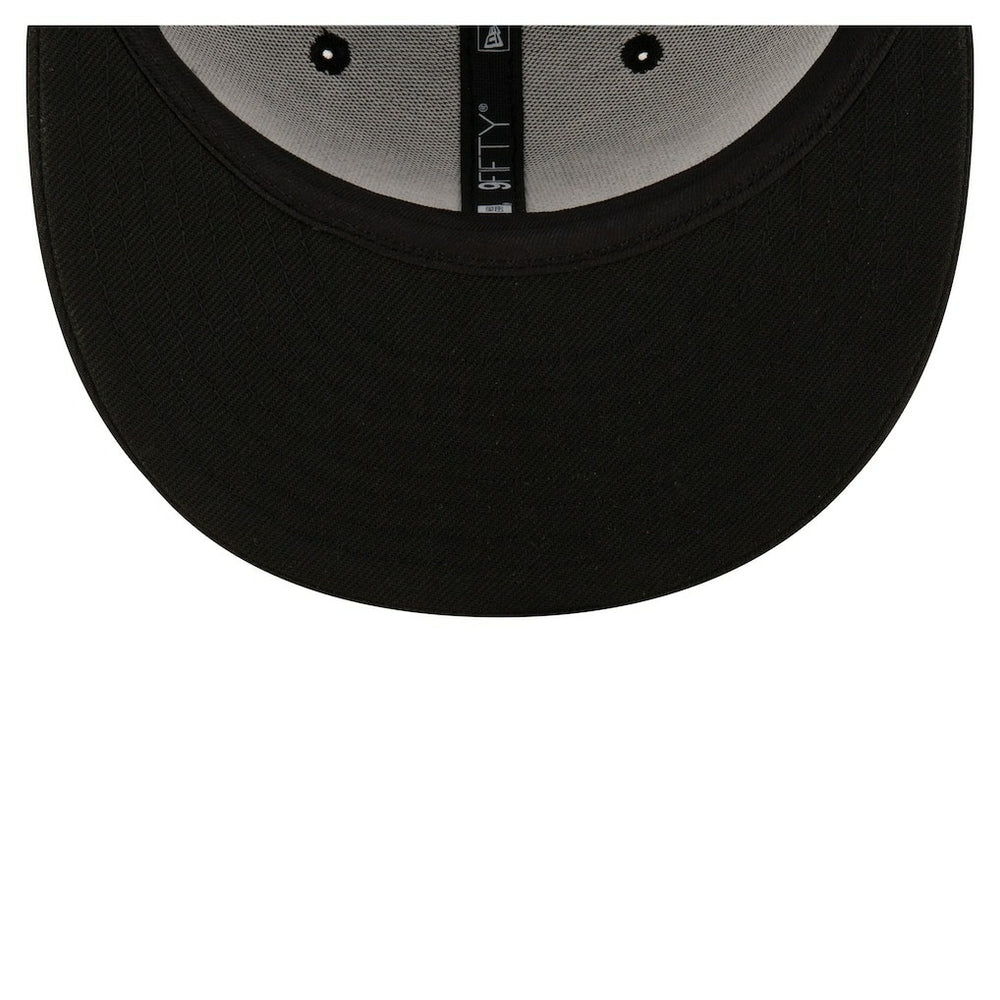 Black/White Detroit Pistons Team 9FIFTY Snapback Hat | NBA