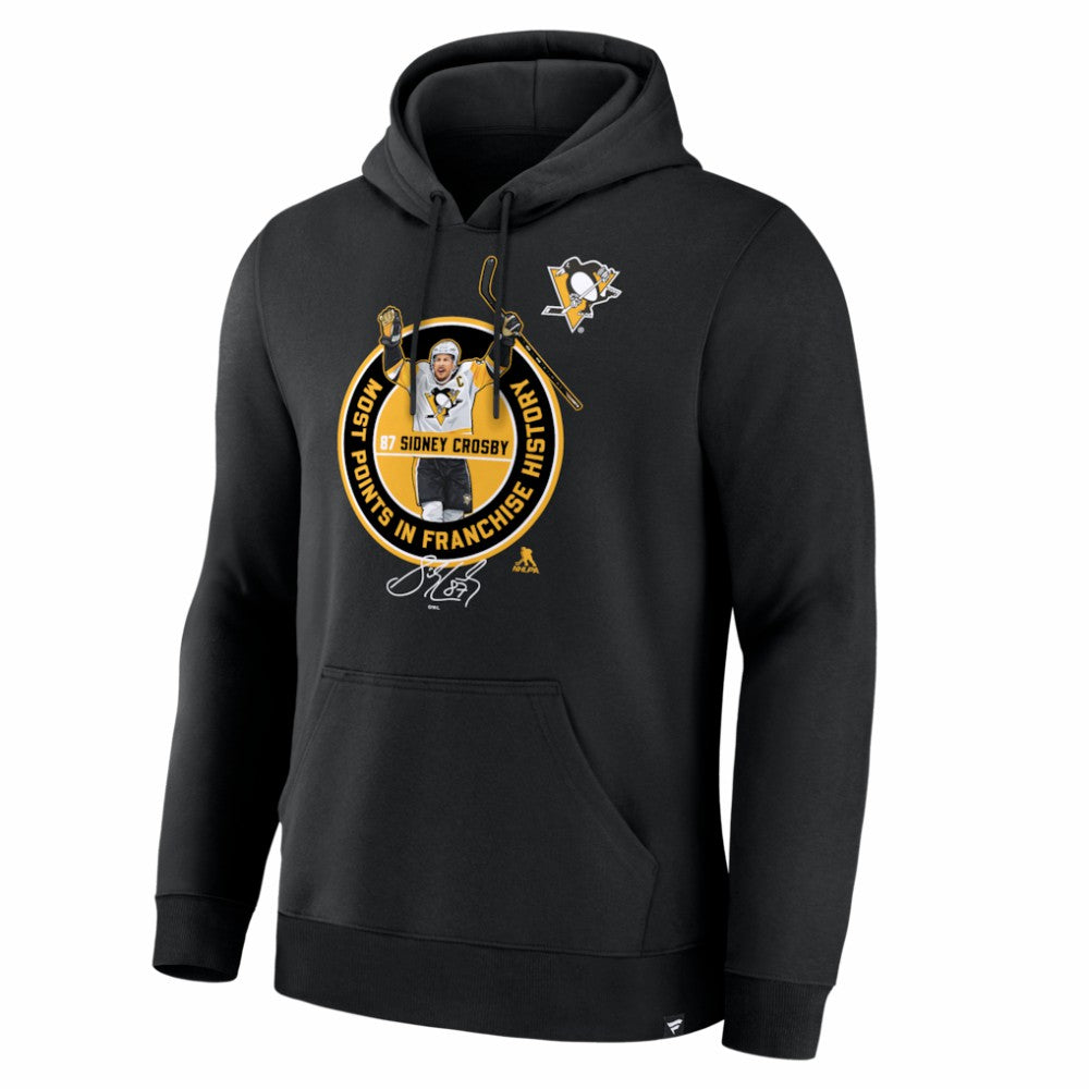 Sidney Crosby Pittsburgh Penguins Most Points in Franchise History Hoodie -  NHL Hoodies