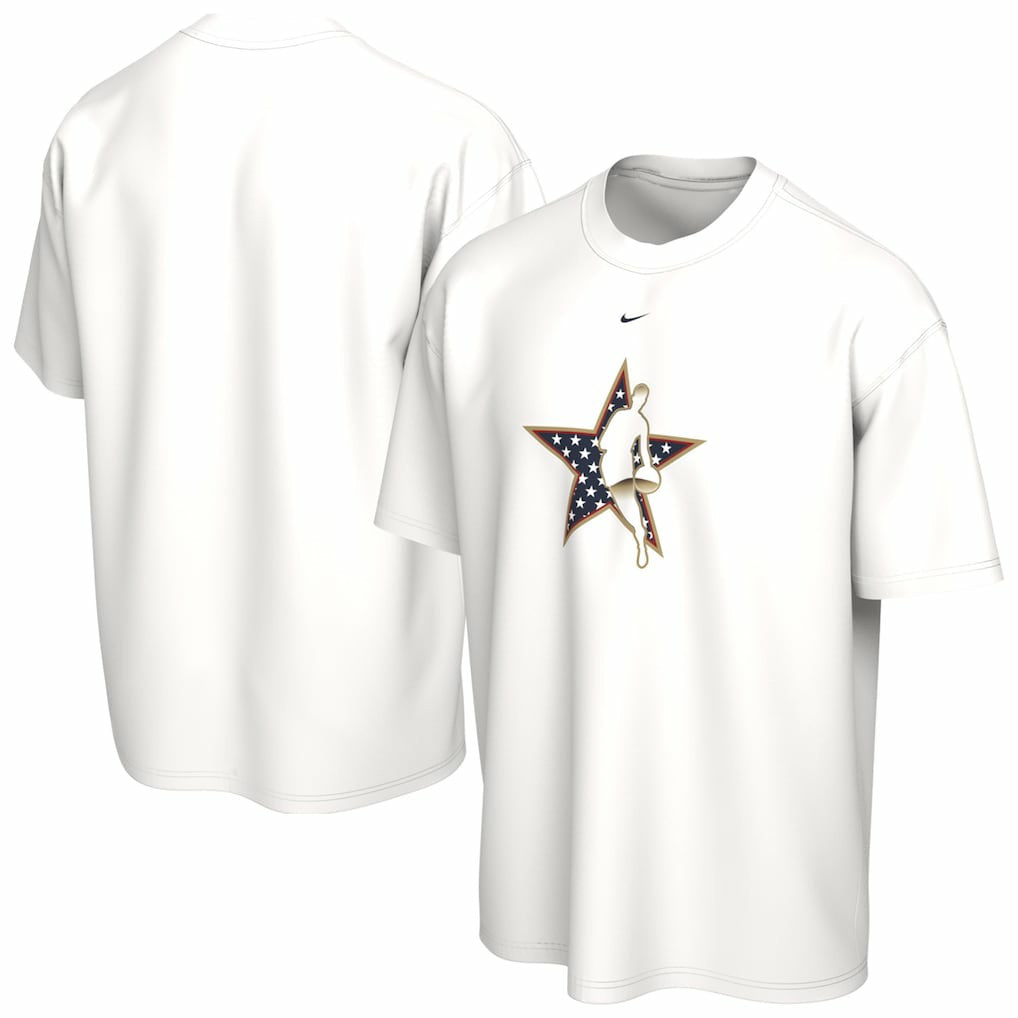 White  2026 NBA All-Star Game Star USA T-Shirt | NBA