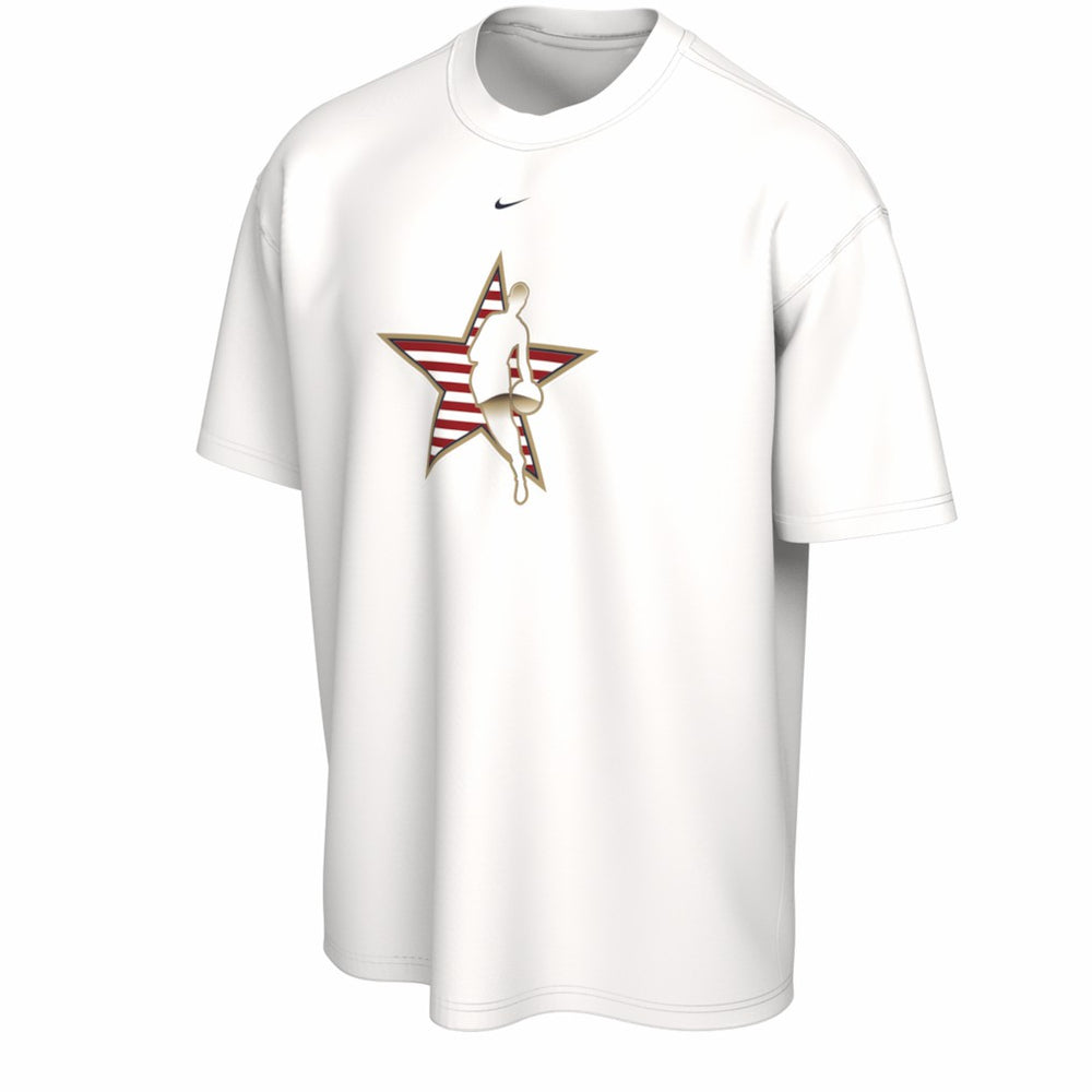 White  2026 NBA All-Star Game Stripe USA T-Shirt | NBA