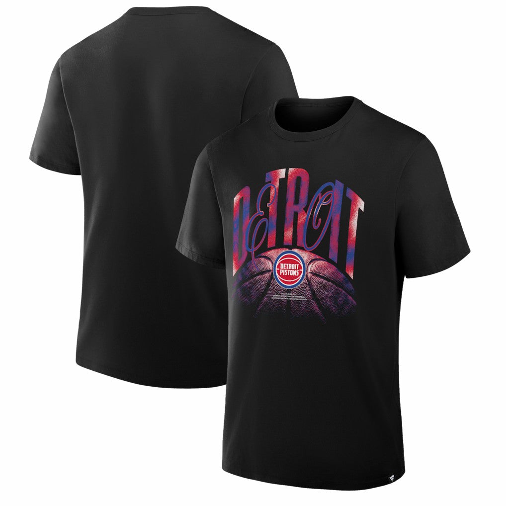 Black Detroit Pistons Chrome Legacy T-Shirt sale | NBA