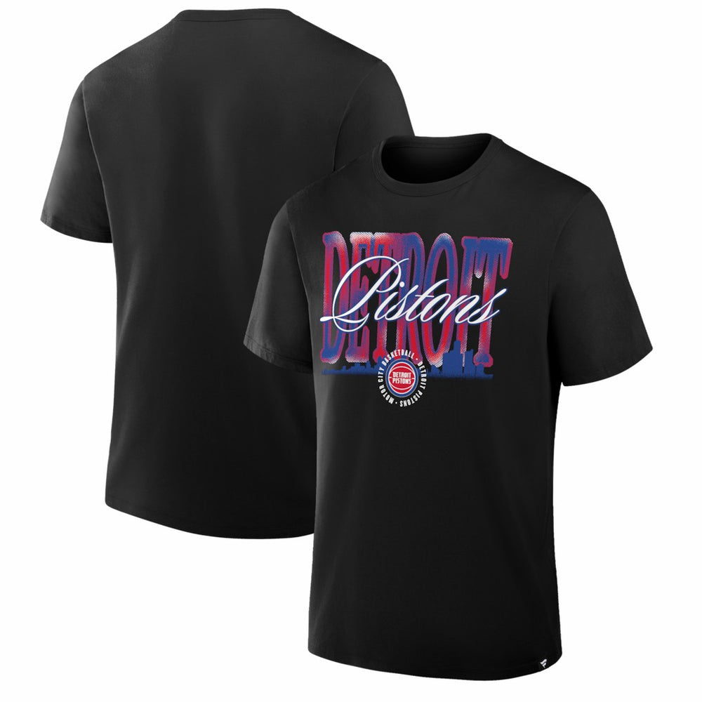 Black Detroit Pistons Chrome Legacy T-Shirt sale | NBA