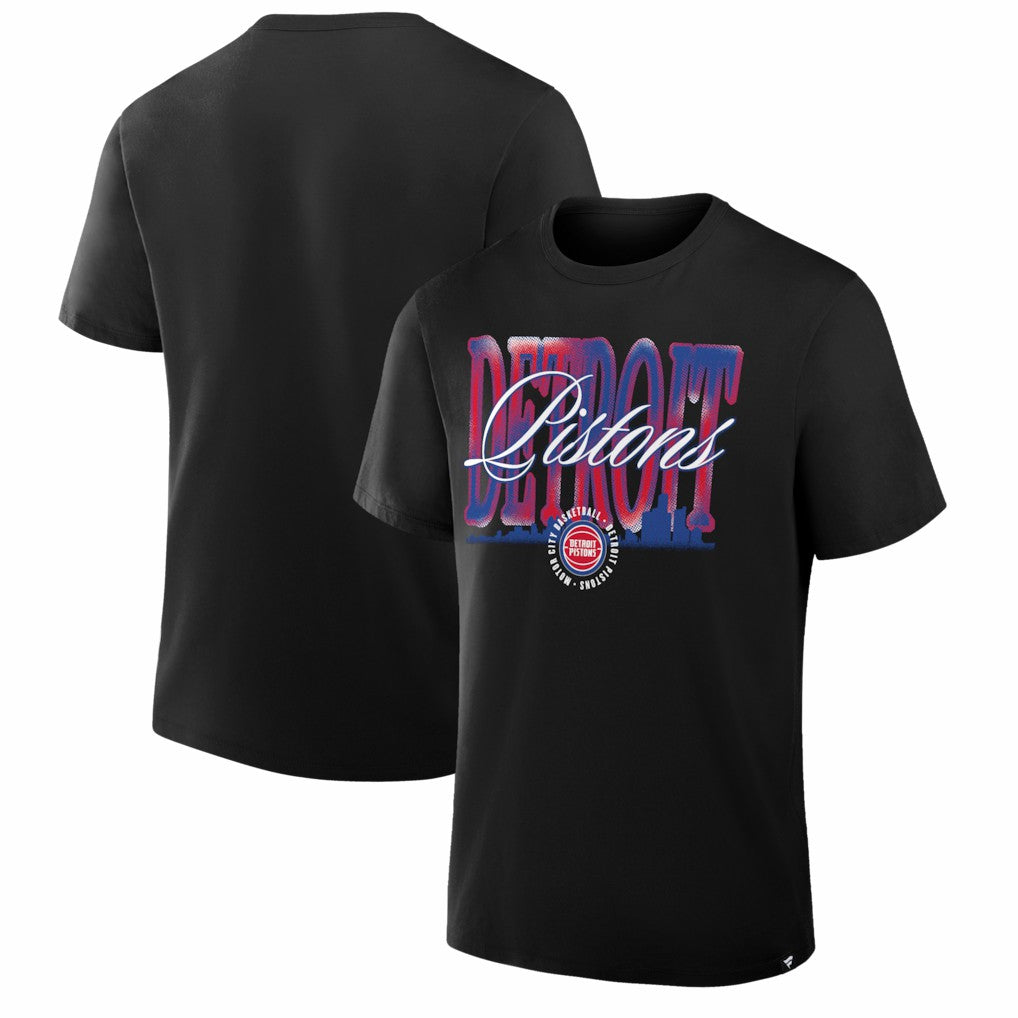 Black Detroit Pistons Chrome Legacy T-Shirt sale | NBA