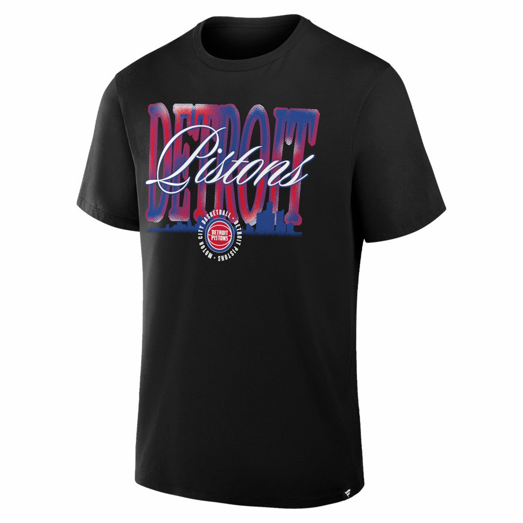 Black Detroit Pistons Chrome Legacy T-Shirt sale | NBA