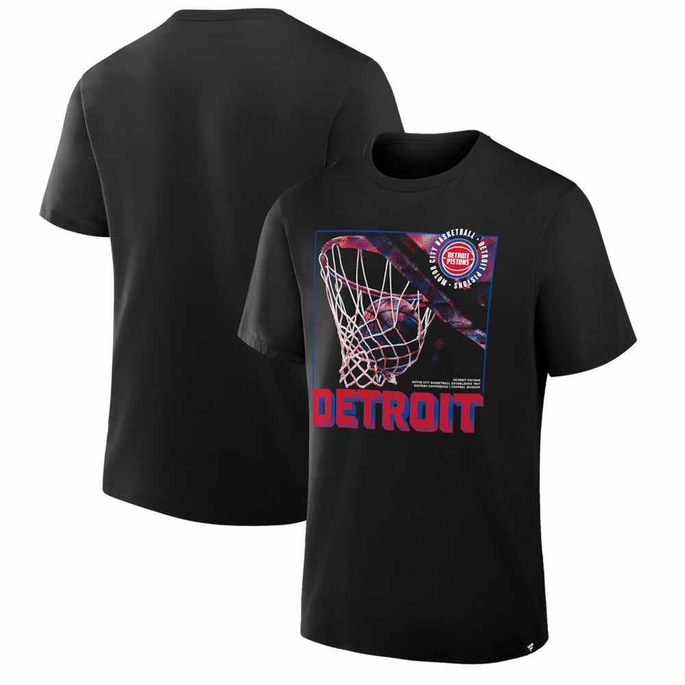 Black Detroit Pistons Chrome Legacy T-Shirt sale | NBA