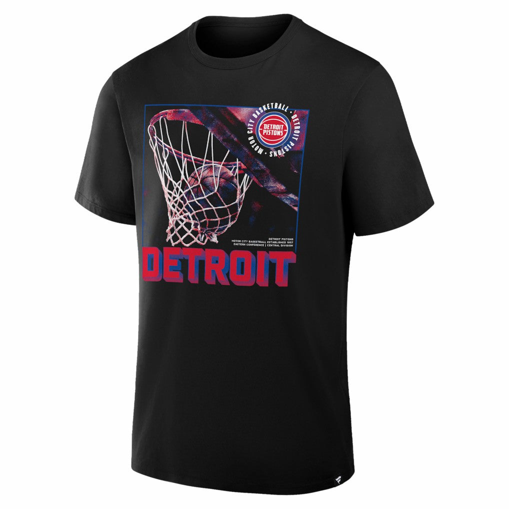 Black Detroit Pistons Chrome Legacy T-Shirt sale | NBA