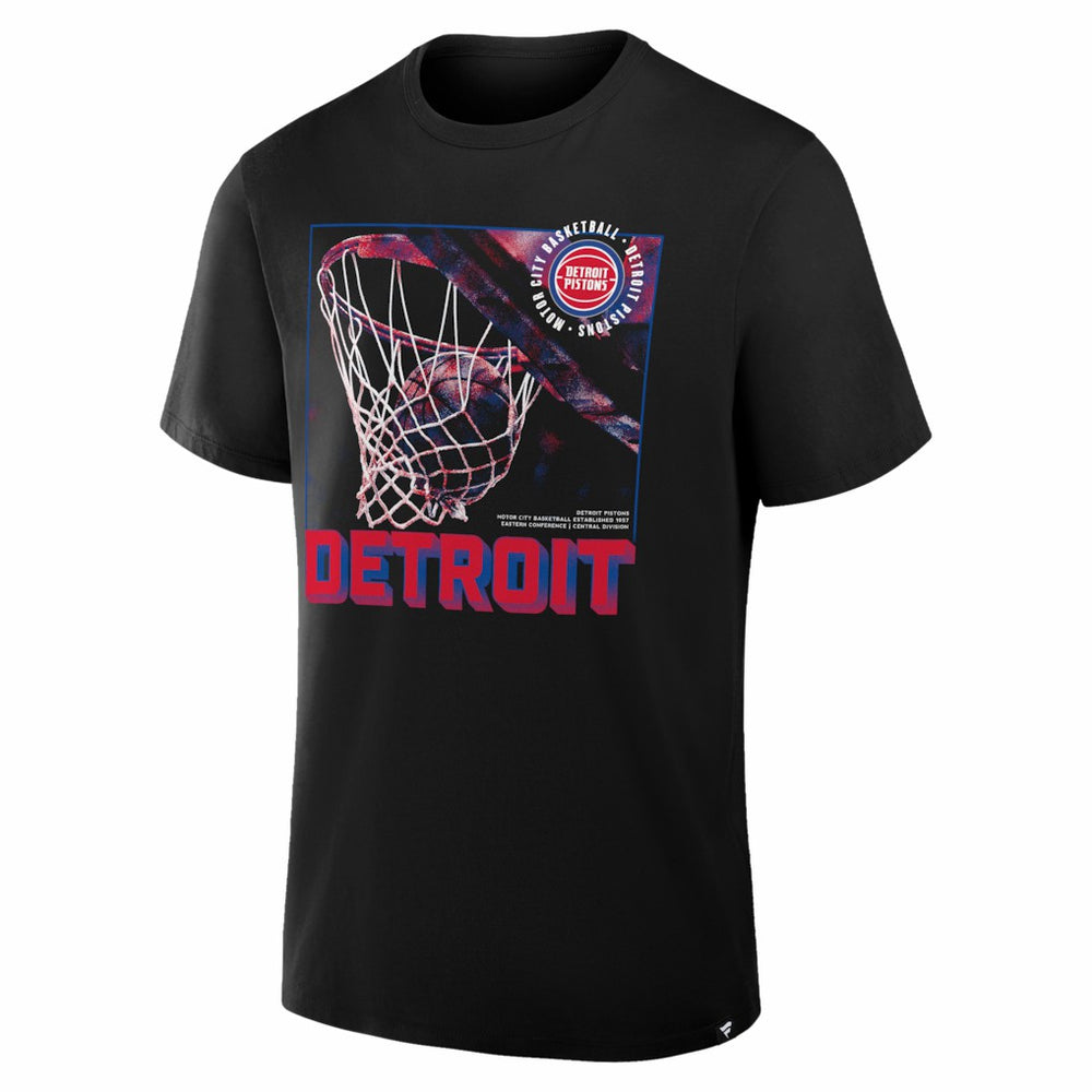 Black Detroit Pistons Chrome Legacy T-Shirt sale | NBA