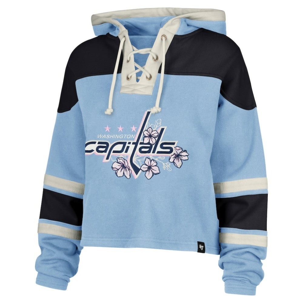 Alexander Ovechkin Washington Capitals '47 Women's Cherry Blossom Superior Lacer Cropped Pullover Hoodie -  NHL Hoodies