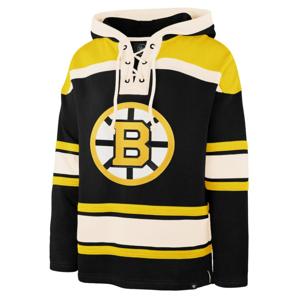 Jeremy Swayman Boston Bruins '47 Player Name & Number Lacer Hoodie -  NHL Hoodies