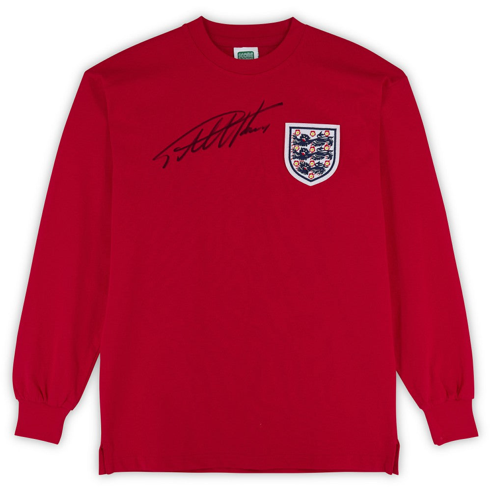 Sir Geoff Hurst England National Team Autographed 1966 Score Draw Jersey
